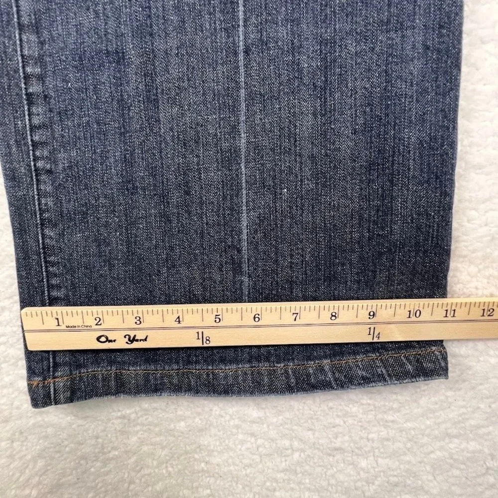 Lane Bryant Jeans 32 Bootcut Stretch Denim‎ Medium Wash Embroidered Pocket NWT